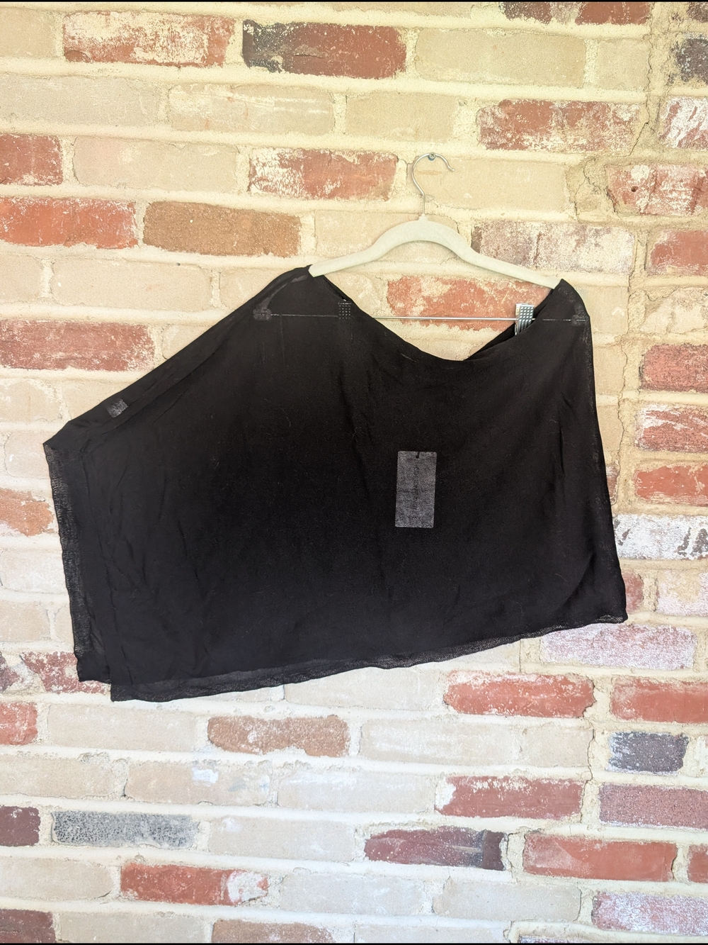 Cotton Candy Black Poncho